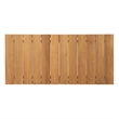 Modway Bayport 6-Piece Modern Teak Wood/Fabric Outdoor Set in White/Natural