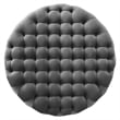 Modway Amour Modern Button Tufted Round Velvet Ottoman in Gray