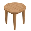 Modway Brisbane 3-Piece Teak Wood Outdoor Patio Set in Natural/Gray