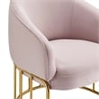 Modway Legacy Modern Performance Velvet Armchair in Pink/Gold