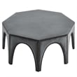 Modway Victory Modern Performance Velvet Ottoman in Gray/Black