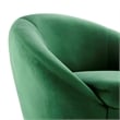 Modway Buttercup Performance Velvet Swivel Chair in Black/Emerald Green