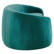 Modway Contessa Modern Performance Velvet & Foam Sofa in Teal Blue