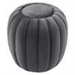 Modway Celebrate Modern Channel Tufted Performance Velvet Ottoman in Gray