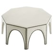 Modway Victory Modern Performance Velvet Ottoman in Ivory/Black