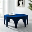 Modway Victory Modern Performance Velvet Ottoman in Navy/Black