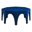 Modway Victory Modern Performance Velvet Ottoman in Navy/Black