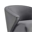Modway Odyssey Modern Performance Velvet Armchair in Gray/Gold