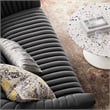 Modway Announce Modern Performance Velvet Channel Tufted Loveseat in Charcoal