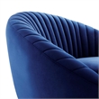 Modway Whirr Upholstered Performance Velvet Swivel Chair in Gold/Navy