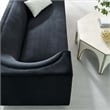 Modway Eminence Modern Performance Velvet Upholstered Sofa in Black/Gold