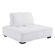 Modway Saunter 4-Piece Modern Tufted Fabric Sectional Sofa in White