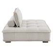 Modway Saunter 5-Piece Modern Tufted Fabric Sectional Sofa in Beige