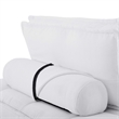 Modway Saunter 5-Piece Modern Tufted Fabric Sectional Sofa in White