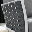 Modway Stance Modern Fabric & Aluminum Outdoor Left-Facing Armchair in Gray