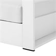 Modway Tahoe Modern Fabric/Aluminum Outdoor Armchair in White