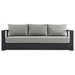 Modway Tahoe Modern Powder-Coated Aluminum/Fabric Outdoor Sofa in Gray