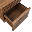 Modway Render Modern Wood and Plastic File Cabinet in Walnut
