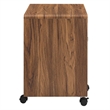 Modway Transmit Modern Wood & Plastic File Cabinet in Walnut/White