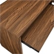 Modway Render Particleboard MDF Wood Desk and File Cabinet Set in Walnut