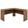 Modway Render Particleboard MDF Wood Desk and File Cabinet Set in Walnut