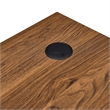 Modway Transmit Particleboard MDF Wood Desk and File Cabinet Set in Walnut/White