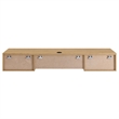 Modway Render Wall Mount Particleboard and Wood Office Desk in Oak