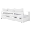 Modway Tahoe 4-Piece Fabric/Powder-Coated Aluminum Outdoor Set in White