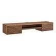 Modway Render Wall Mount Particleboard and Wood Office Desk in Walnut