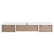 Modway Render Wall Mount Particleboard and Wood Office Desk in White