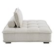 Modway Saunter 4-Piece Modern Tufted Fabric Sectional Sofa in Beige
