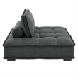 Modway Saunter 4-Piece Modern Tufted Fabric Sectional Sofa in Gray