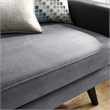 Modway Engage Modern Tufted Back Performance Velvet Loveseat in Gray