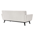 Modway Engage Modern Tufted Back Textured Fabric Loveseat in Ivory