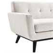 Modway Engage Modern Tufted Back Textured Fabric Loveseat in Ivory