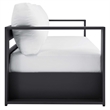 Modway Tahoe 2-Piece Fabric/Powder-Coated Aluminum Outdoor Set in White/Gray