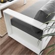 Modway Tahoe 2-Piece Fabric/Powder-Coated Aluminum Outdoor Set in Charcoal/White