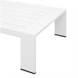 Modway Tahoe 2-Piece Fabric/Powder-Coated Aluminum Outdoor Set in Gray/White
