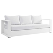 Modway Tahoe 2-Piece Fabric/Powder-Coated Aluminum Outdoor Set in White