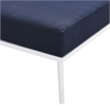 Modway Stance 3-Piece Modern Fabric/Aluminum Outdoor Set in Navy