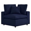 Modway Commix Modern Fabric Upholstered Outdoor Loveseat in Navy