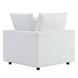 Modway Commix Modern Fabric Upholstered Outdoor Loveseat in White