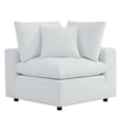 Modway Commix 4-Piece Modern Fabric Upholstered Patio Sectional Sofa in White