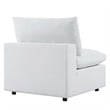 Modway Commix 4-Piece Modern Fabric Upholstered Patio Sectional Sofa in White