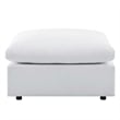Modway Commix 4-Piece Modern Fabric Upholstered Patio Sectional Sofa in White