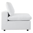 Modway Commix 6-Piece Modern Fabric Upholstered Outdoor Sectional Sofa in White