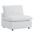 Modway Commix 6-Piece Modern Fabric Upholstered Outdoor Sectional Sofa in White