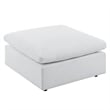 Modway Commix 6-Piece Modern Fabric Upholstered Outdoor Sectional Sofa in White