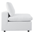 Modway Commix 7-Piece Modern Fabric Upholstered Outdoor Sectional Sofa in White
