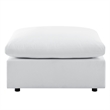 Modway Commix 7-Piece Modern Fabric Upholstered Outdoor Sectional Sofa in White